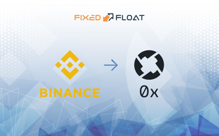 Câmbio Binance Coin para 0x