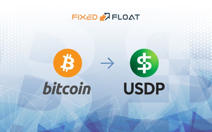 Câmbio Bitcoin para USDP