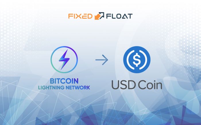 Échangez Bitcoin Lightning Network en USD Coin