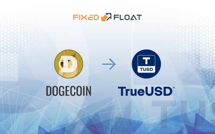 Intercambiar Dogecoin a TrueUSD