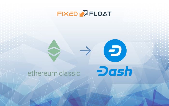 Exchange Ethereum Classic to Dash