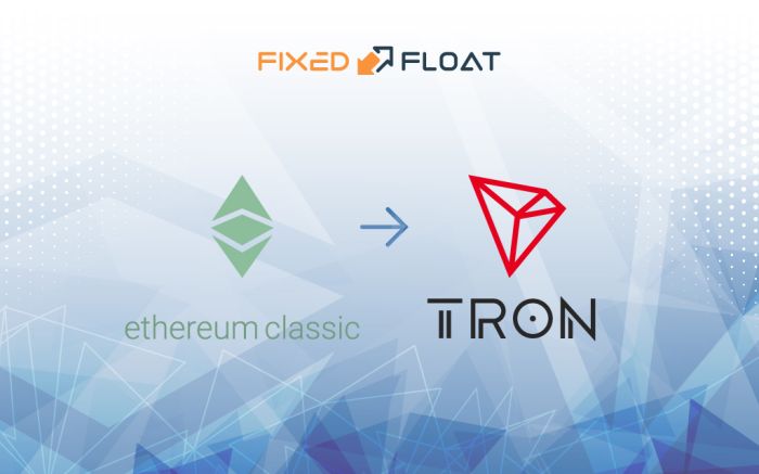 Échangez Ethereum Classic en Tron