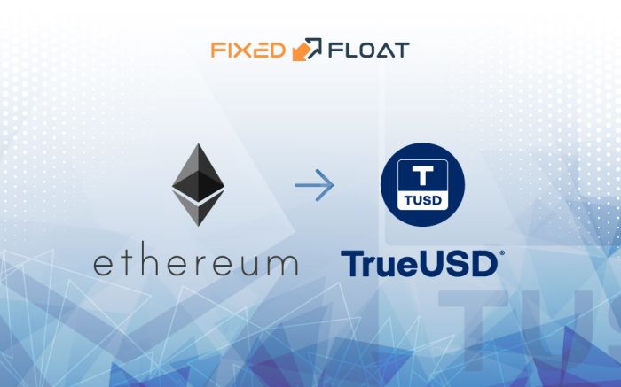 Обмен Ethereum на TrueUSD