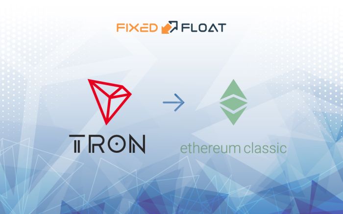 Échangez Tron en Ethereum Classic