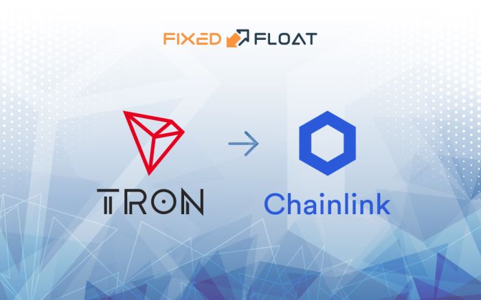 Câmbio Tron por Chainlink