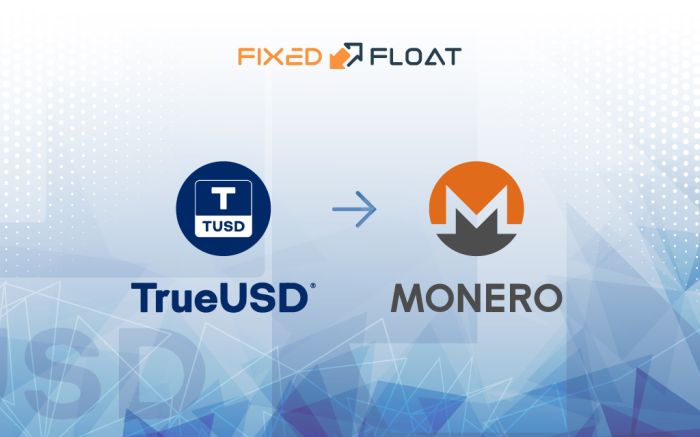 Échangez TrueUSD en Monero