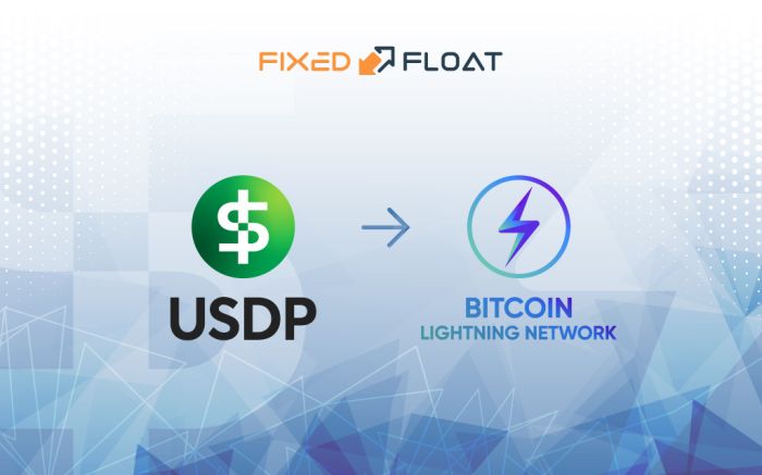 Câmbio USDP para Bitcoin Lightning Network
