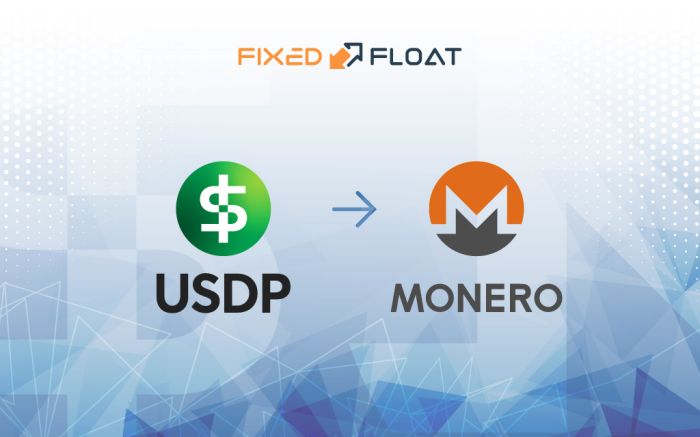 Échangez USDP en Monero
