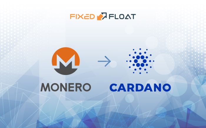 Exchange Monero to Cardano