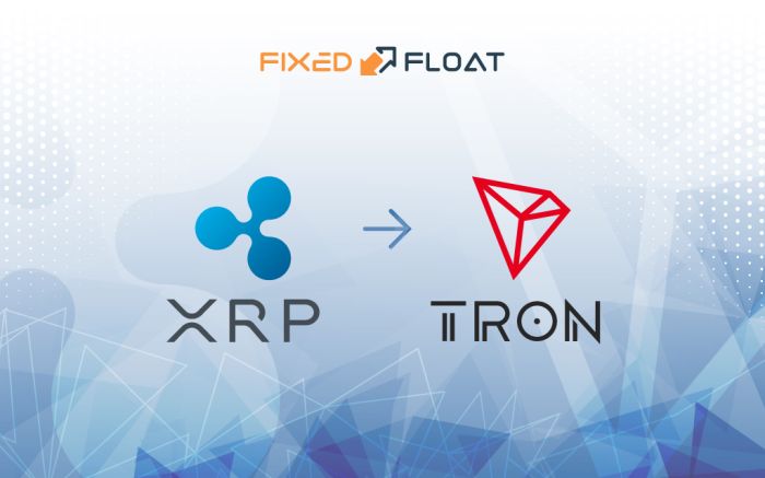 Câmbio XRP por Tron